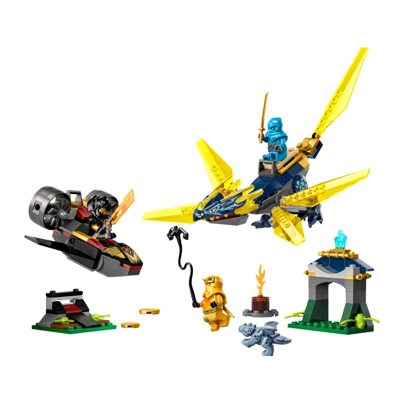 LEGO Nya en Arins babydrakenduel