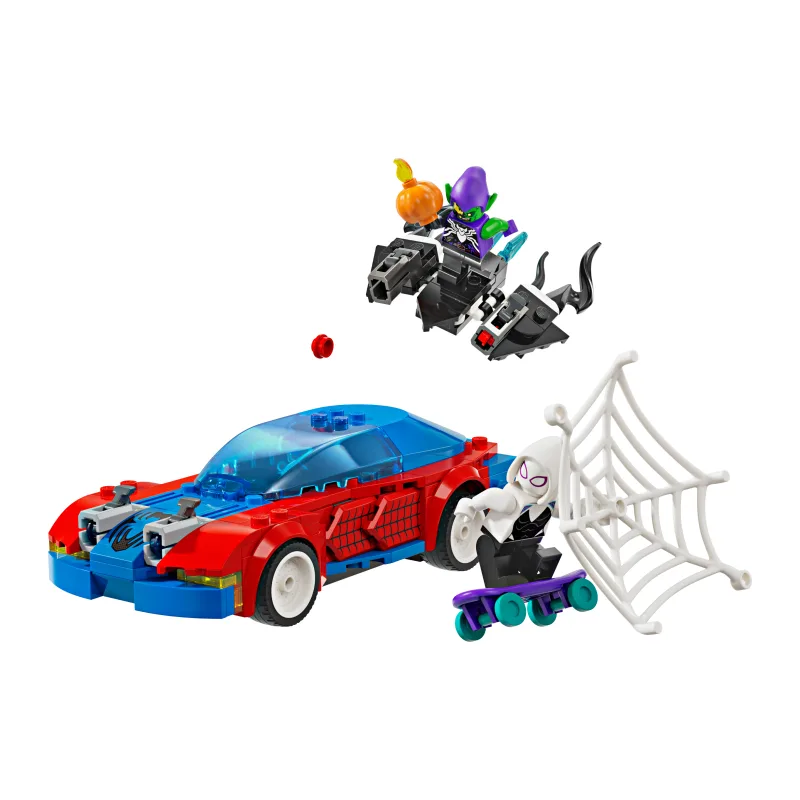 LEGO Spider-Man racewagen en Venom Green Goblin