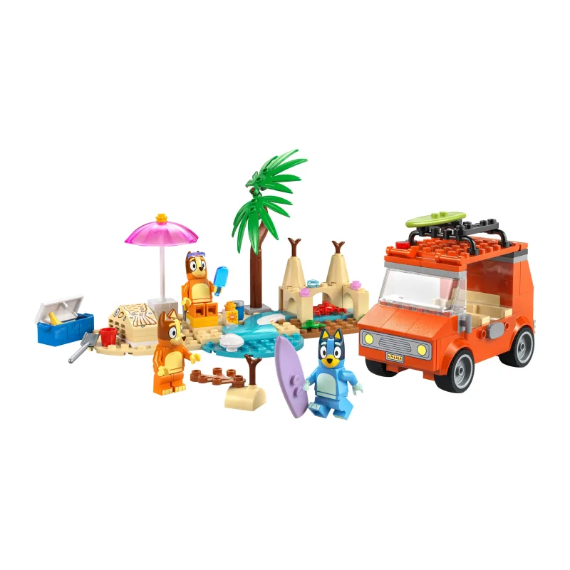 LEGO Bluey's autorit naar het strand