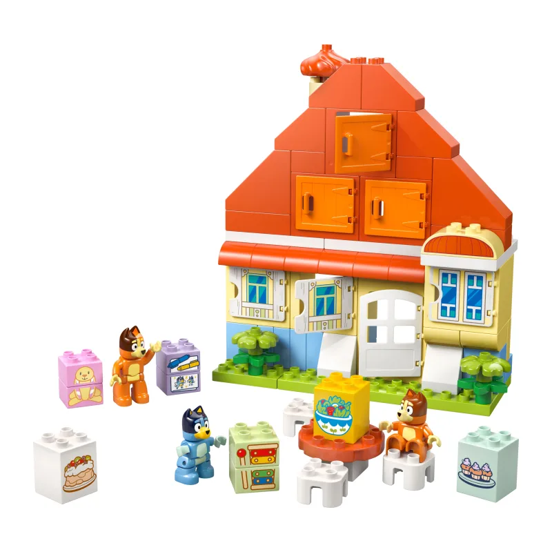 LEGO Huis van Bluey en haar familie met geheugenspel