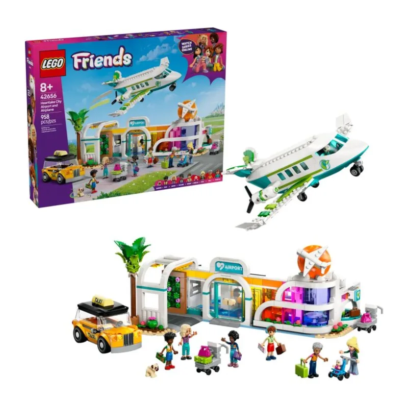 LEGO Friends - Heartlake City vliegveld en vliegtuig Constructiespeelgoed