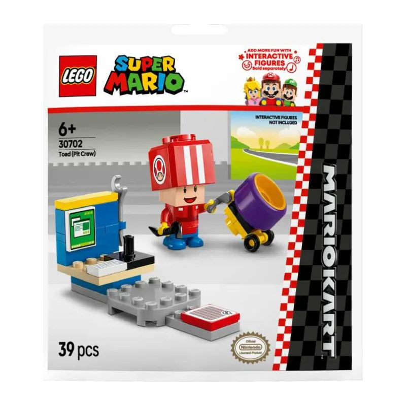 LEGO Super Mario - Mario Kart - Toad (pitstop) Constructiespeelgoed
