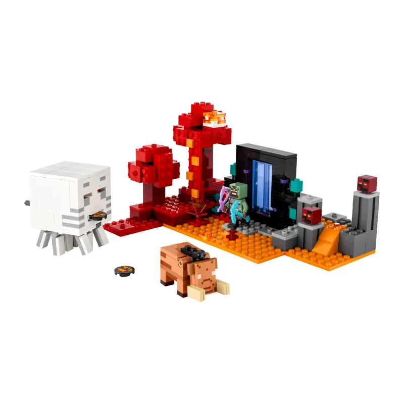 LEGO Hinderlaag bij het Nether-portaal