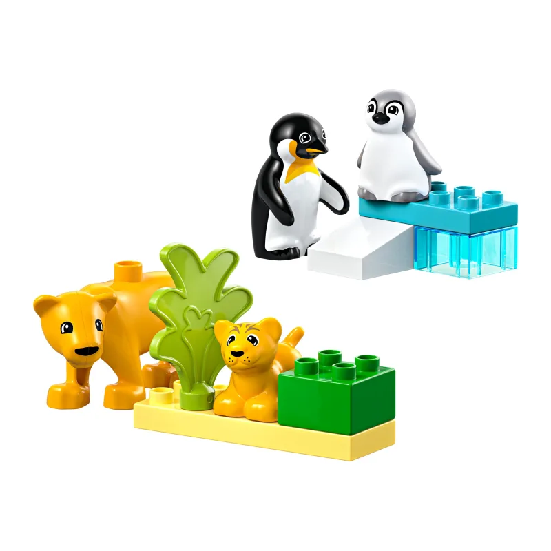 LEGO Families van wilde dieren: pinguïns en leeuwen
