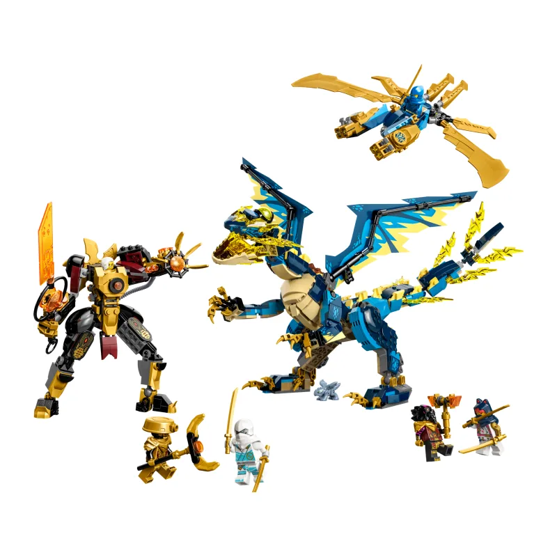 LEGO Elementdraak vs. de mecha van de keizerin
