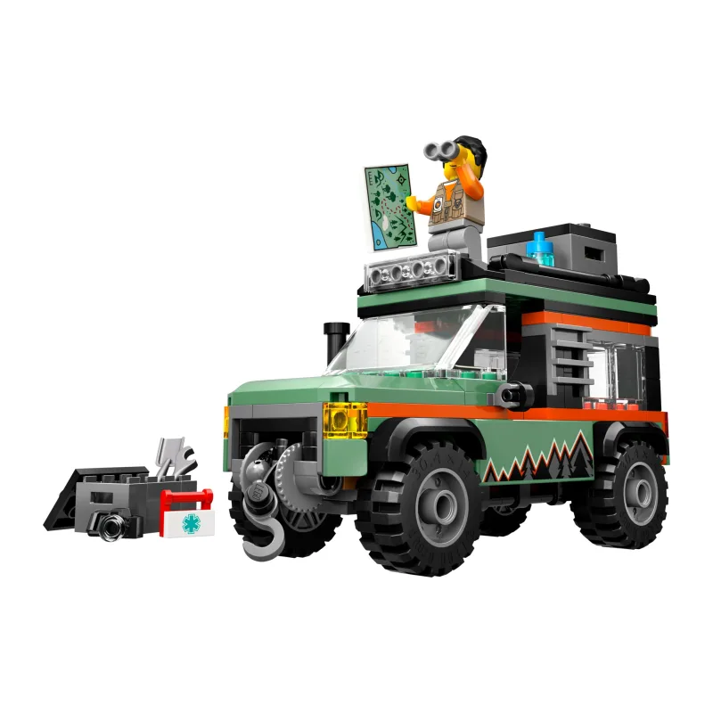 LEGO 4x4 terreinwagen voor in de bergen