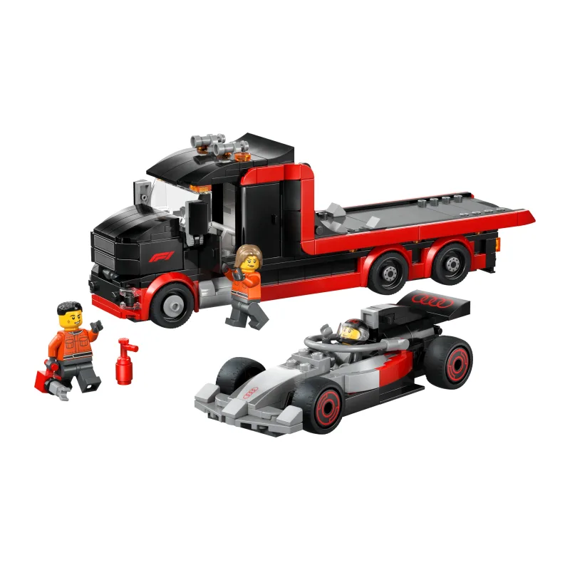 LEGO F1 displaytruck met Audi F1 racewagen