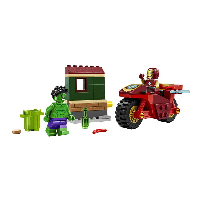 LEGO Iron Man met motor en de Hulk