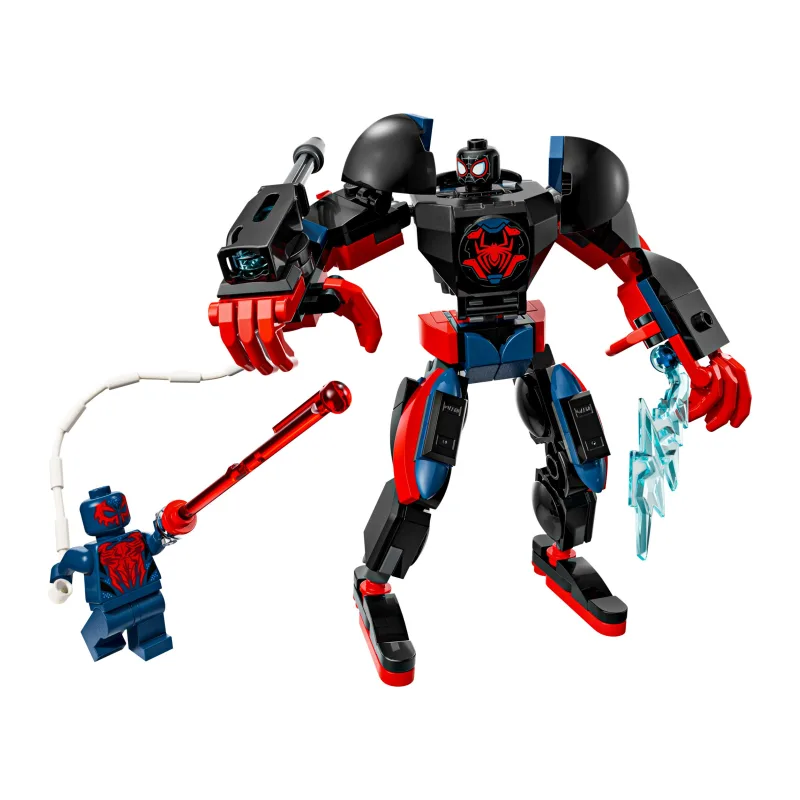 LEGO Miles Morales mecha vs. Spider-Man 2099