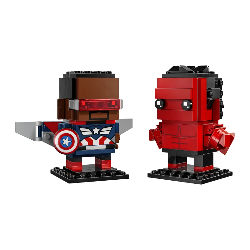 LEGO Captain America en Rode Hulk figuren