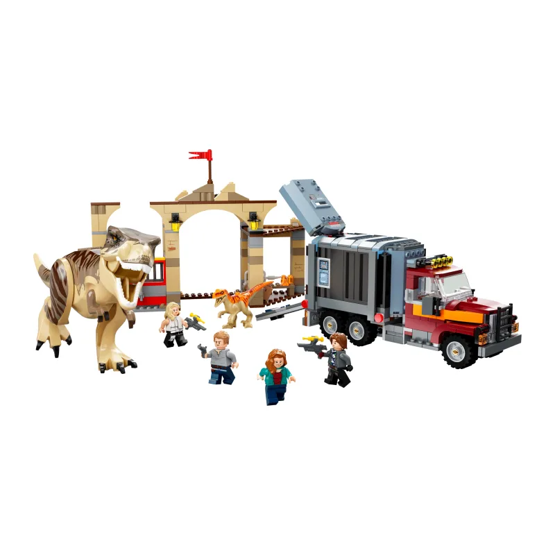 LEGO T. rex & Atrociraptor dinosaurus ontsnapping