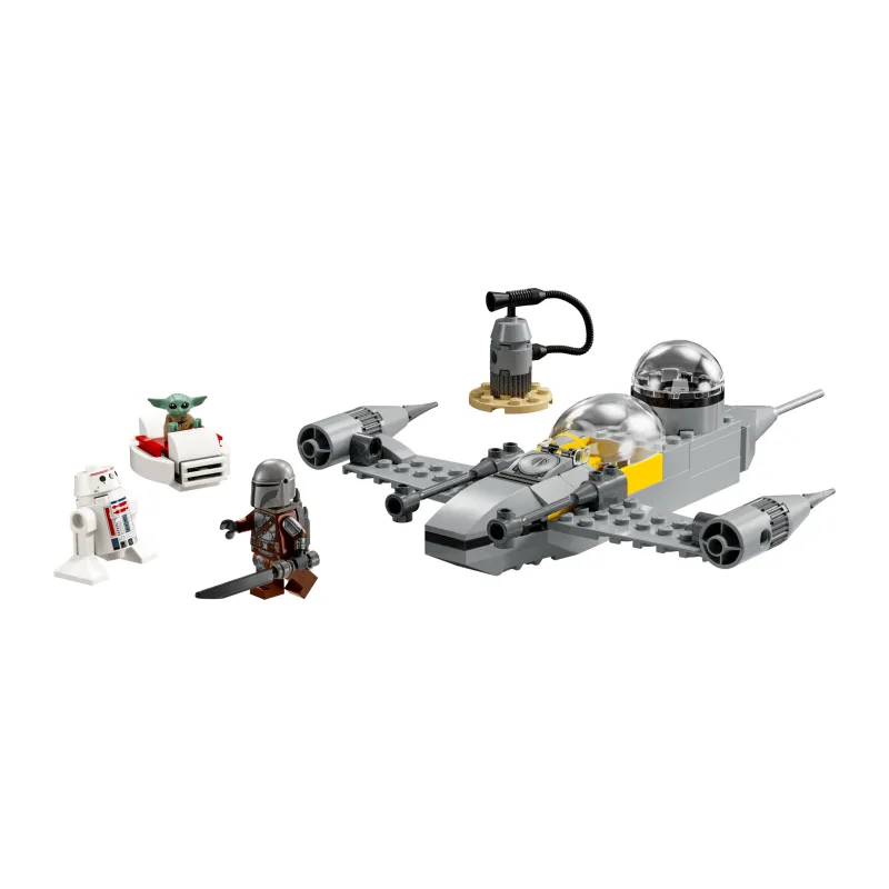 LEGO Mando en Grogu's N-1 Starfighter