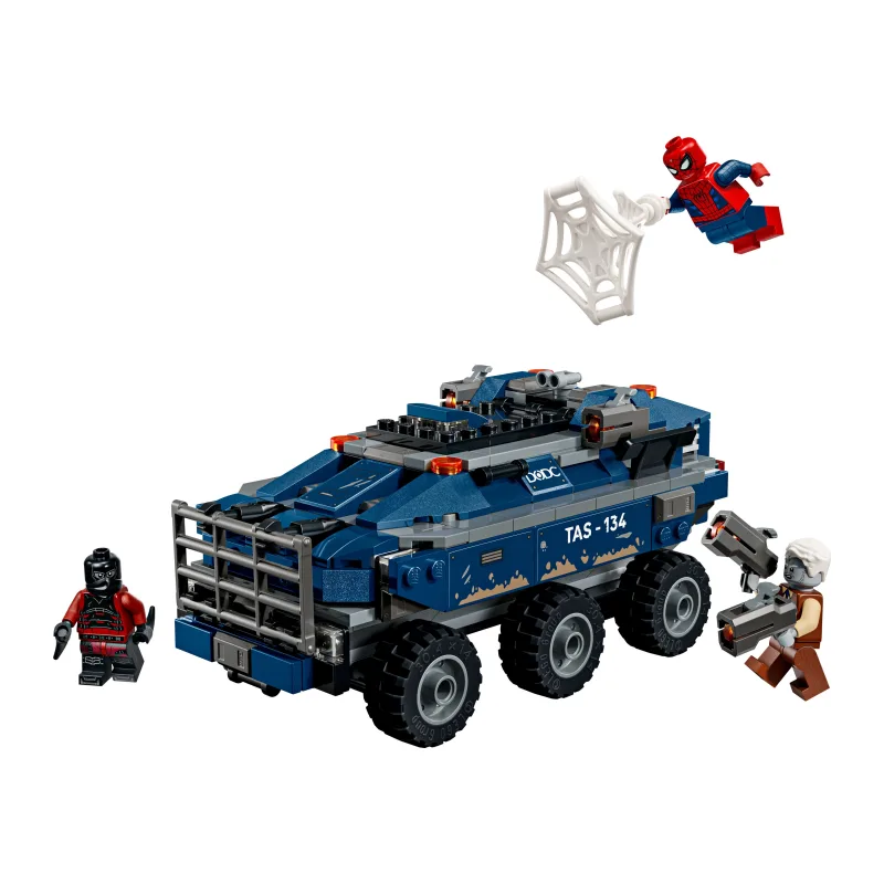 LEGO Spider-Man achtervolging van gevangenistransport