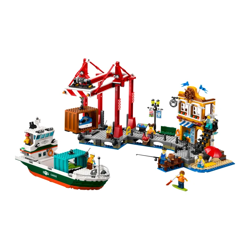LEGO Haven met vrachtschip