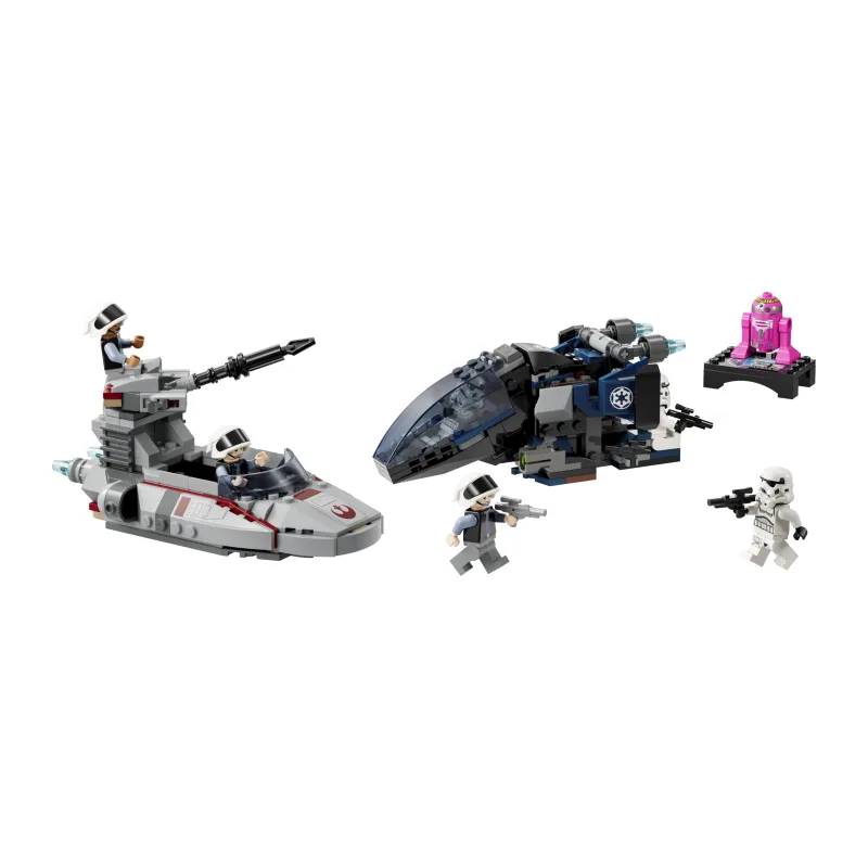 LEGO Imperial Dropship vs. Rebel Scout Speeder