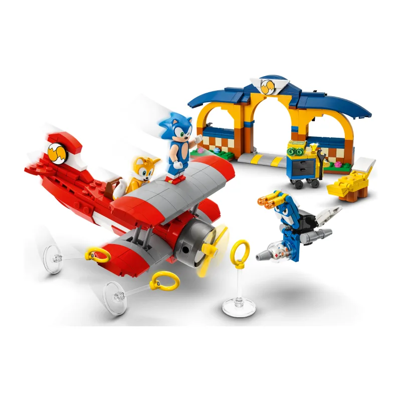 LEGO Tails' werkplaats en Tornado vliegtuig