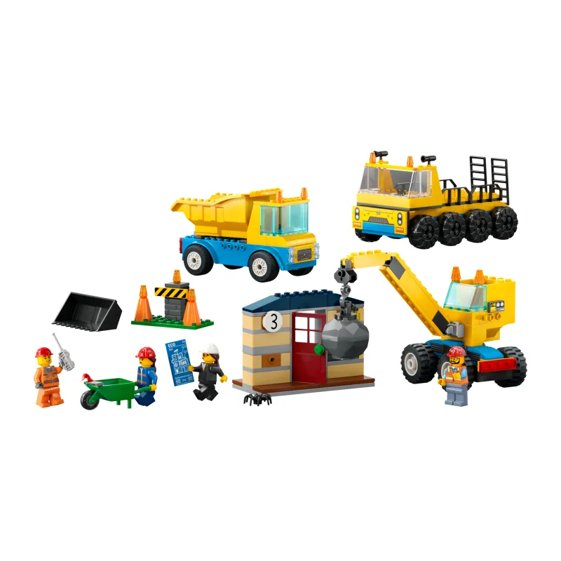 LEGO Kiepwagen, bouwtruck en sloopkraan