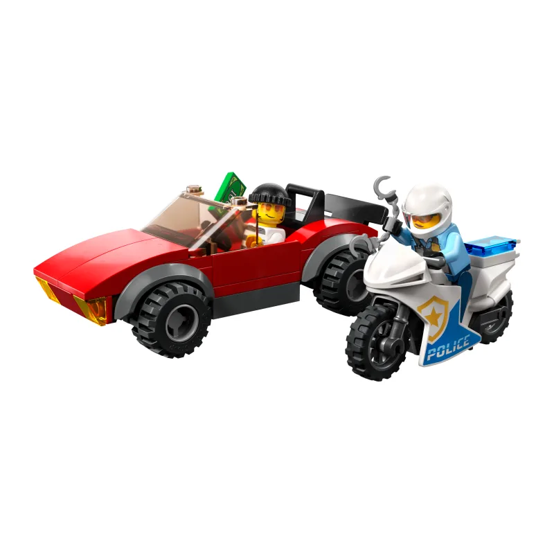 LEGO Achtervolging auto op politiemotor