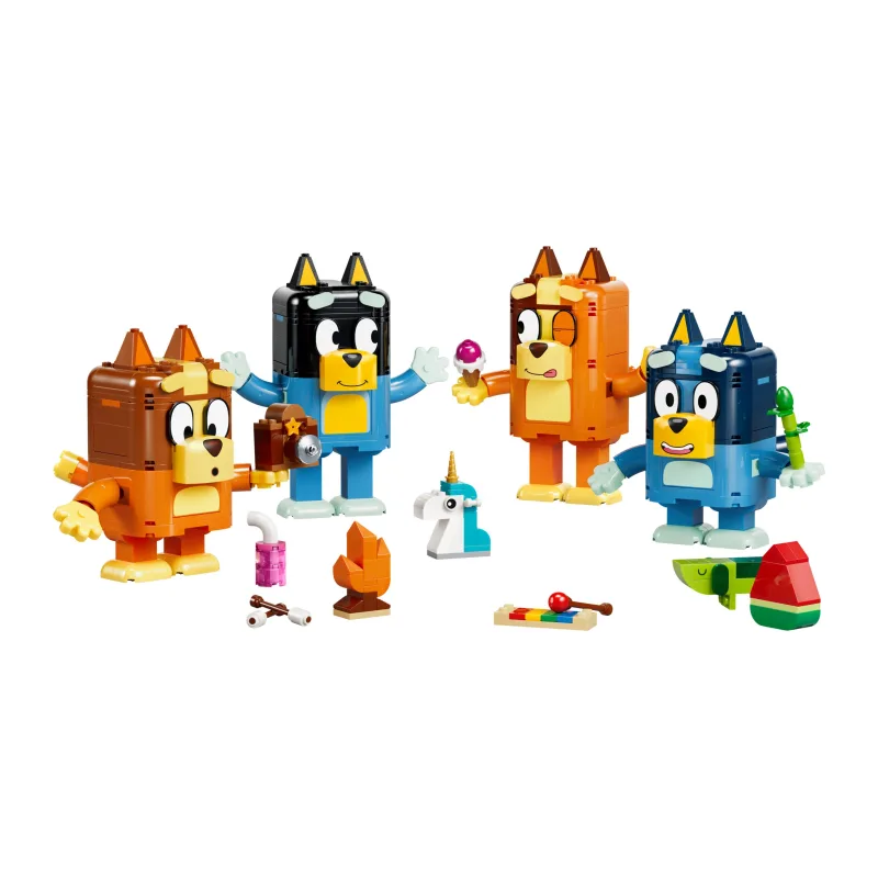 LEGO Bouwbare figuren van Bluey en haar familie