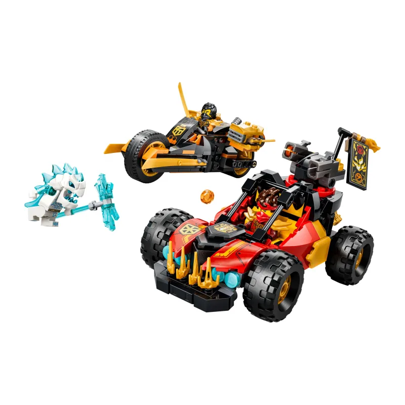 LEGO Kai en Cole's combivoertuigen
