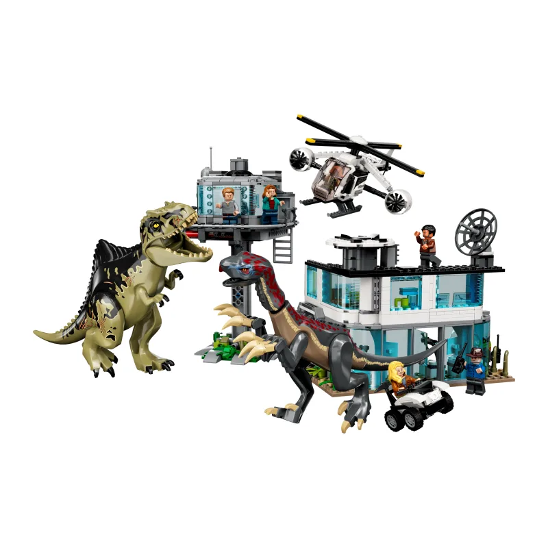 LEGO Giganotosaurus & Therizinosaurus aanval