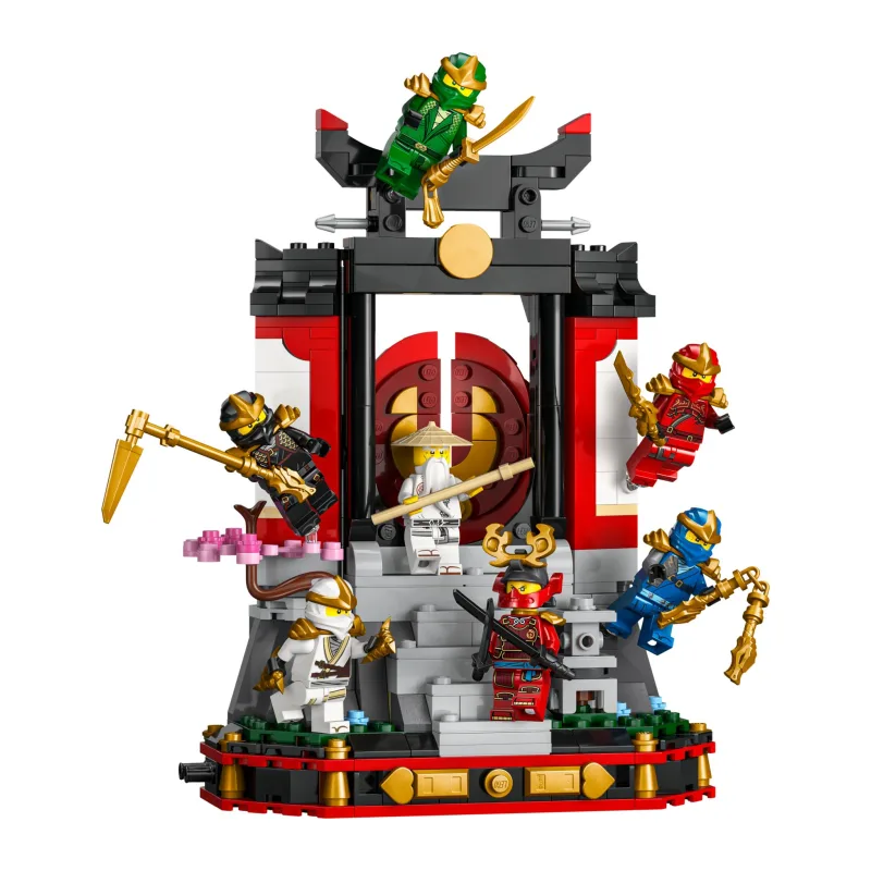 LEGO 15-jarig jubileum: Display met ninjapersonages