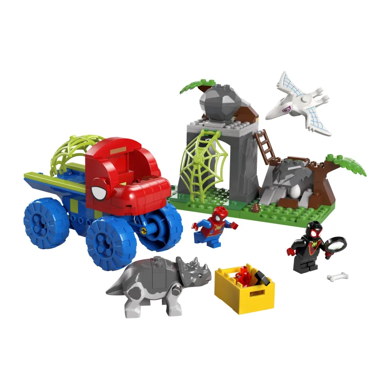 LEGO Team Spidey reddingsmissie met dinotruck