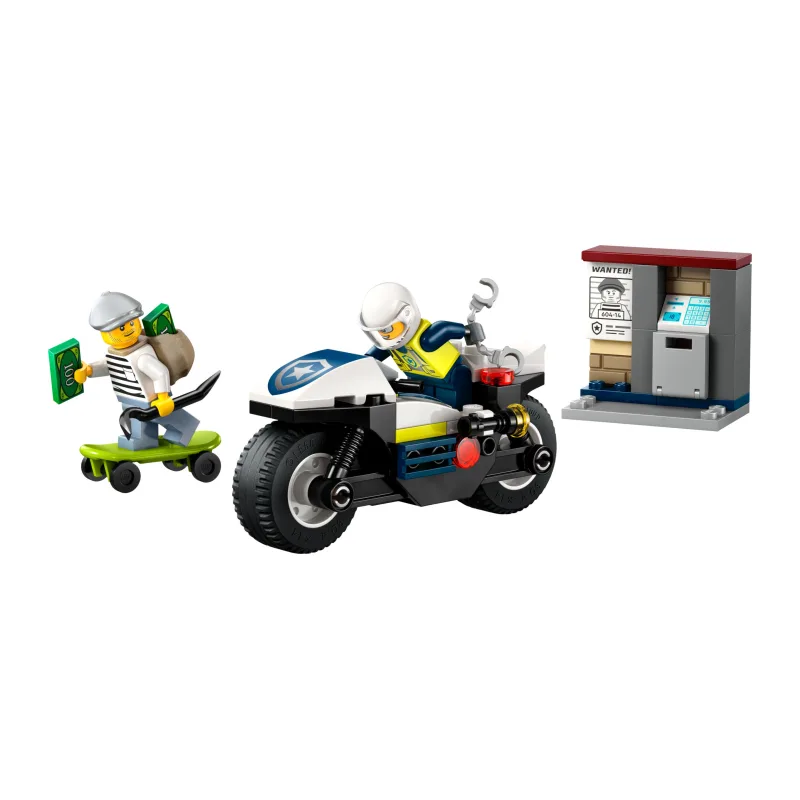 LEGO Achtervolging op politiemotor