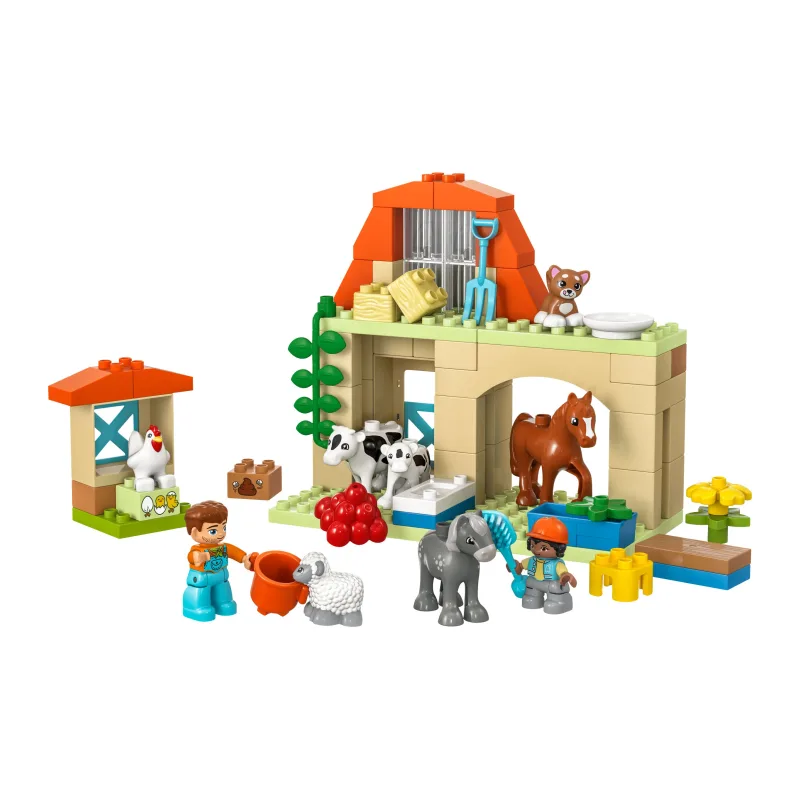 LEGO Dieren verzorgen op de boerderij
