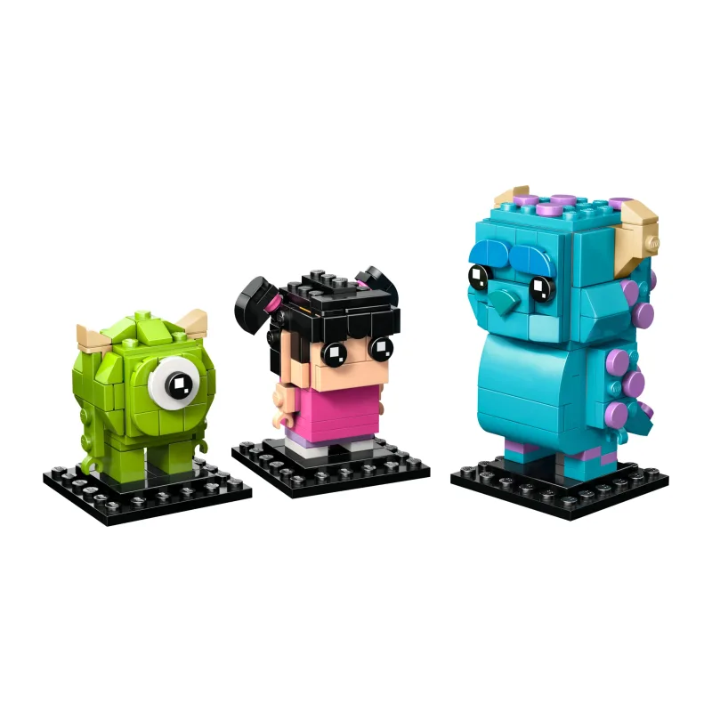 LEGO Figuren van Sulley, Mike en Boe
